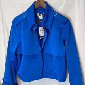 SammyB Adult Cropped‎ Jacket Royal Blue jacket size L